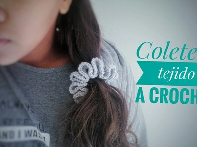 Coletero en forma de flor para el cabello tejida a crochet. ganchillo!  "Crochet Scrunchie"