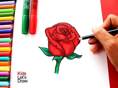 Cómo dibujar una ROSA paso a paso | How to Draw a Rose - 7.10
