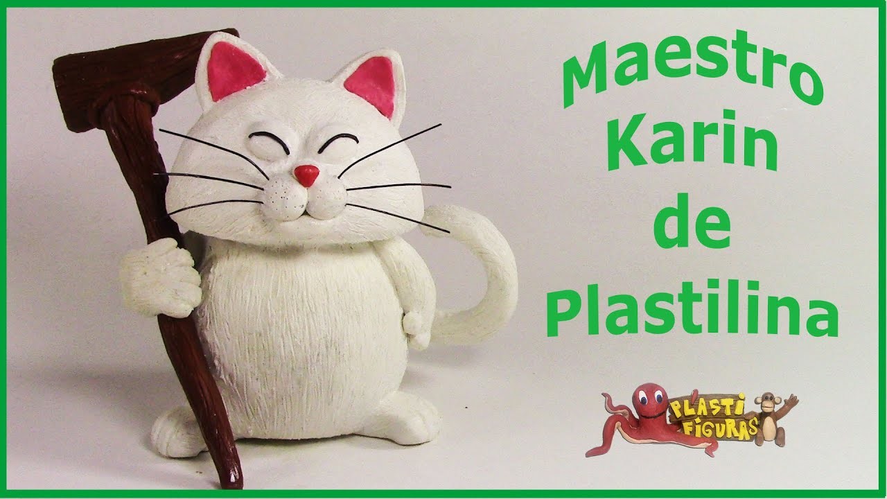Como hacer a Maestro Karin de Plastilina.How To Make Karin with Plasticine.Drangon Ball