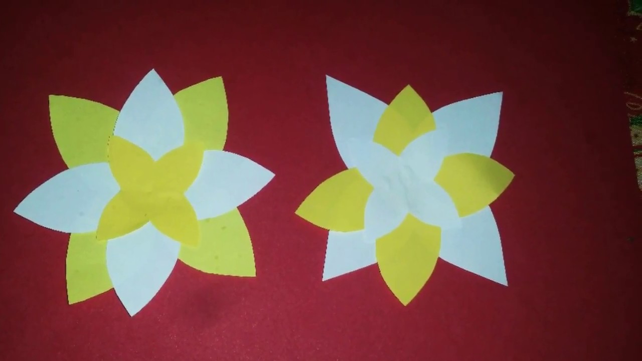 Como hacer Flores de papel para decorar cuaderno o tarjetas.