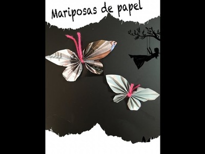 Como hacer mariposas de papel fácil. how to make easy origami paper butterflies