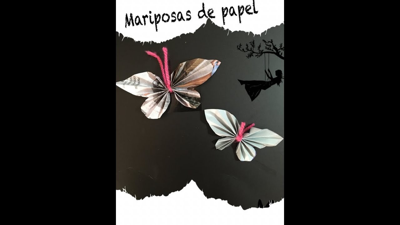 Como hacer mariposas de papel fácil. how to make easy origami paper butterflies