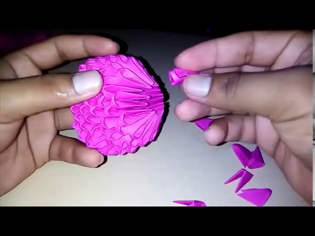 COMO HACER UNA FLOR DE ORIGAMI EN 3D