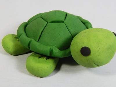 Cómo hacer una tortuga de plastilina paso a paso fácil, explicado, arcilla polimérica