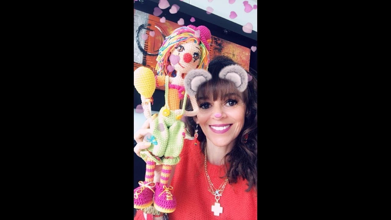 Como tejer cuerpo payasa amigurumis by Petus