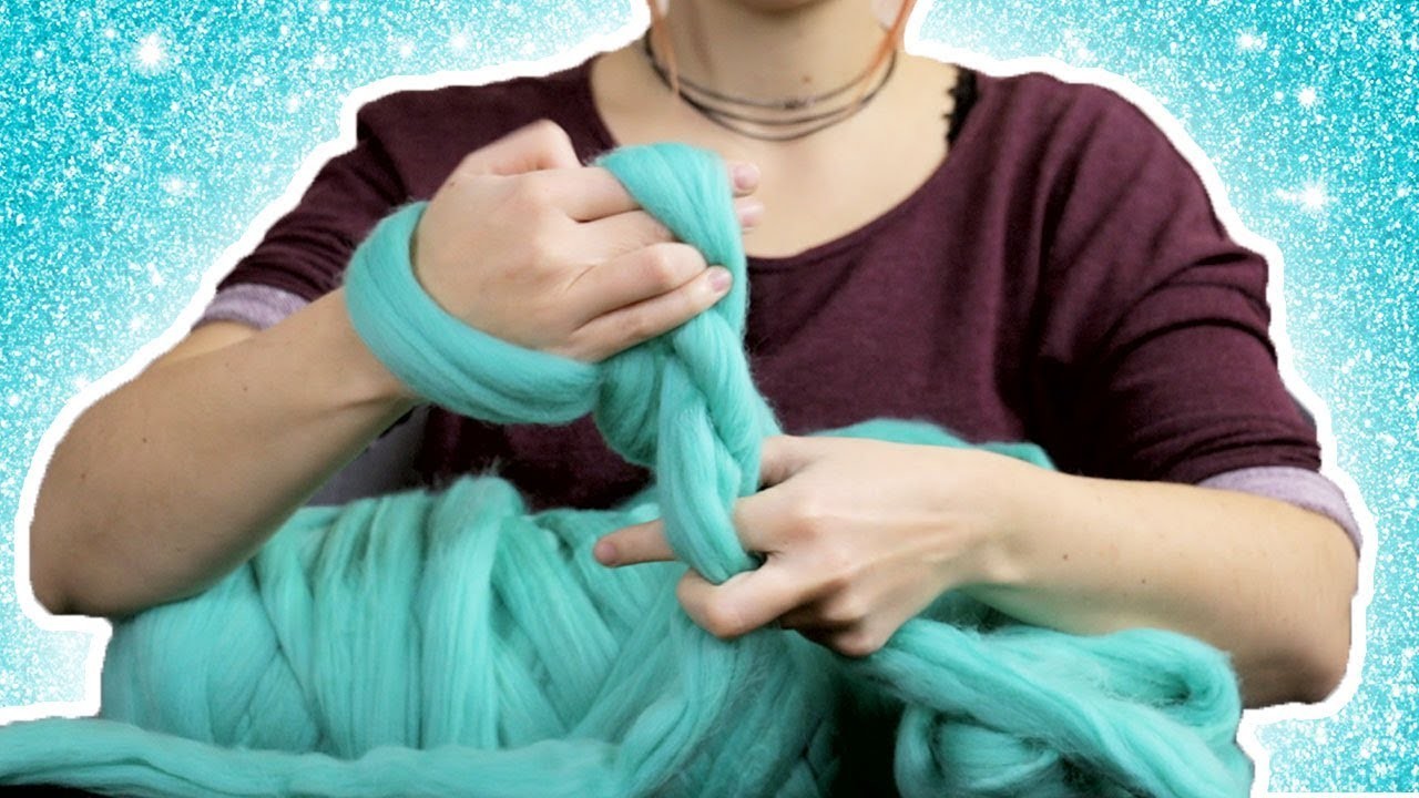 Cómo tejer tu propia manta sin agujas