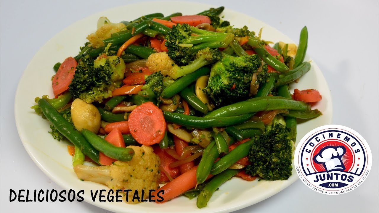 Deliciosos vegetales al vapor y fritos - Estilo Chinos