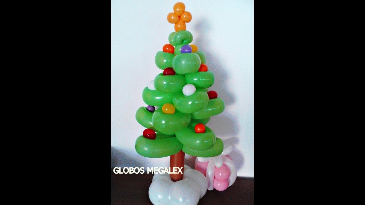 GLOBOS PINO DE NAVIDAD CON MEGALEX. .CHRISTMAS TREE