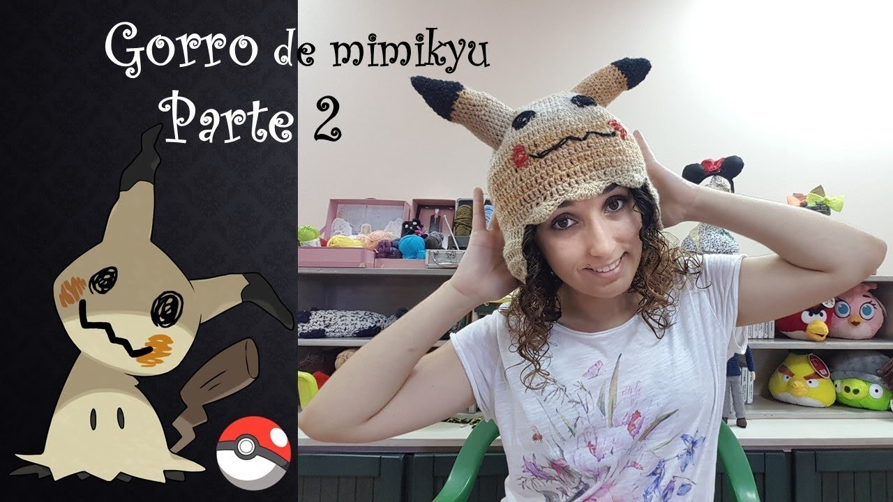 Gorro de mimikyu parte 2 #Crochet #Gorro #Mimikyu #Pokemon