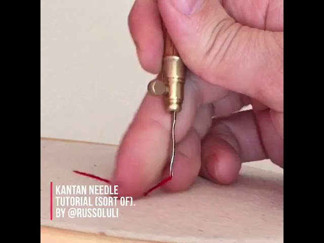 Hand embroidery with Kantan needle. Tutorial de bordado. Kantan needle how to
