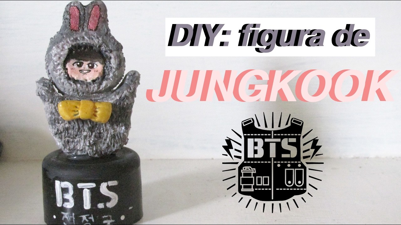 K-POP DIY: JUNGKOOK de BTS (방탄소년단) en Porcelana fria | DIY with Sofia