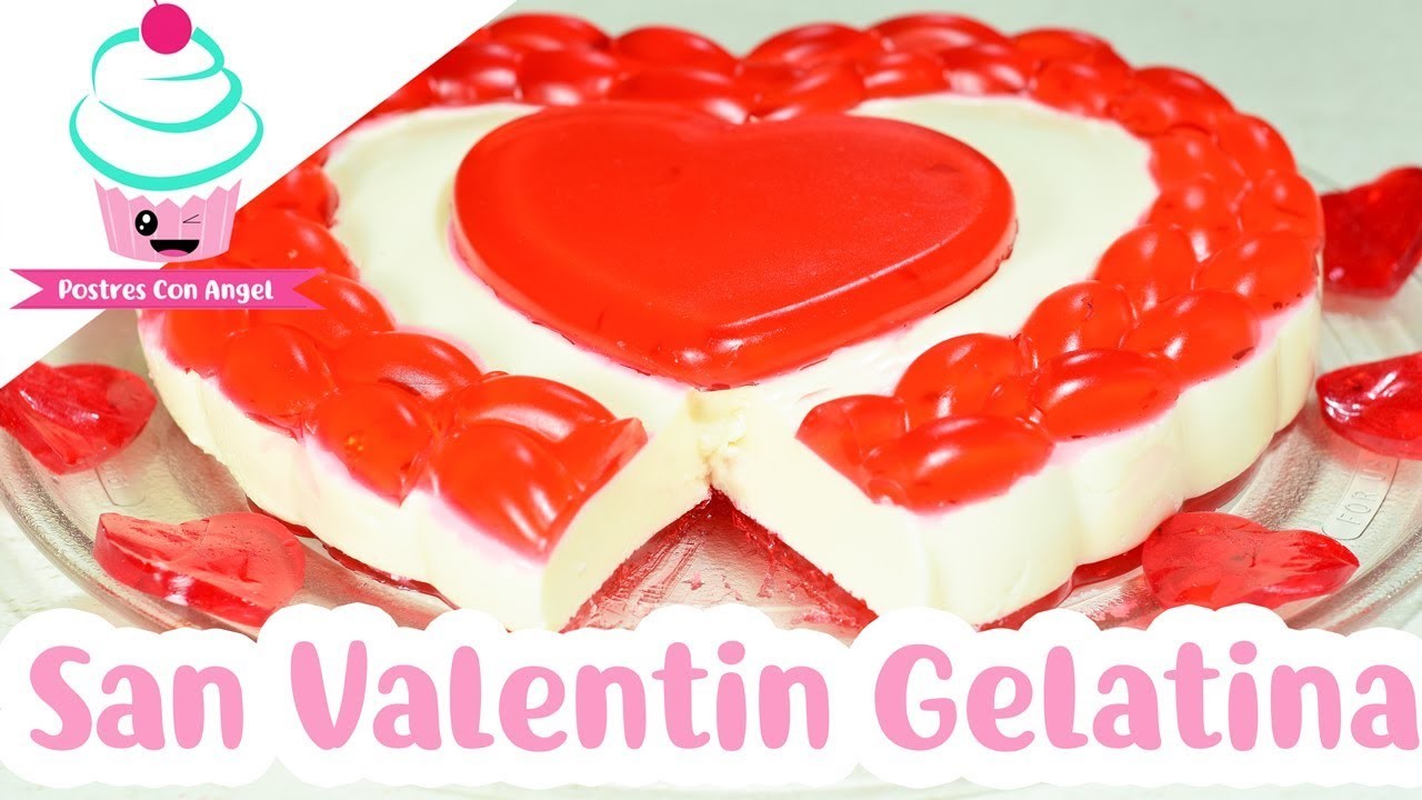 San Valentin Gelatina de Yogurt - 14 de Febrero
