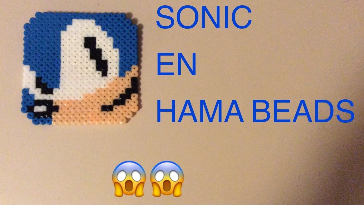 SONIC EN HAMA BEADS