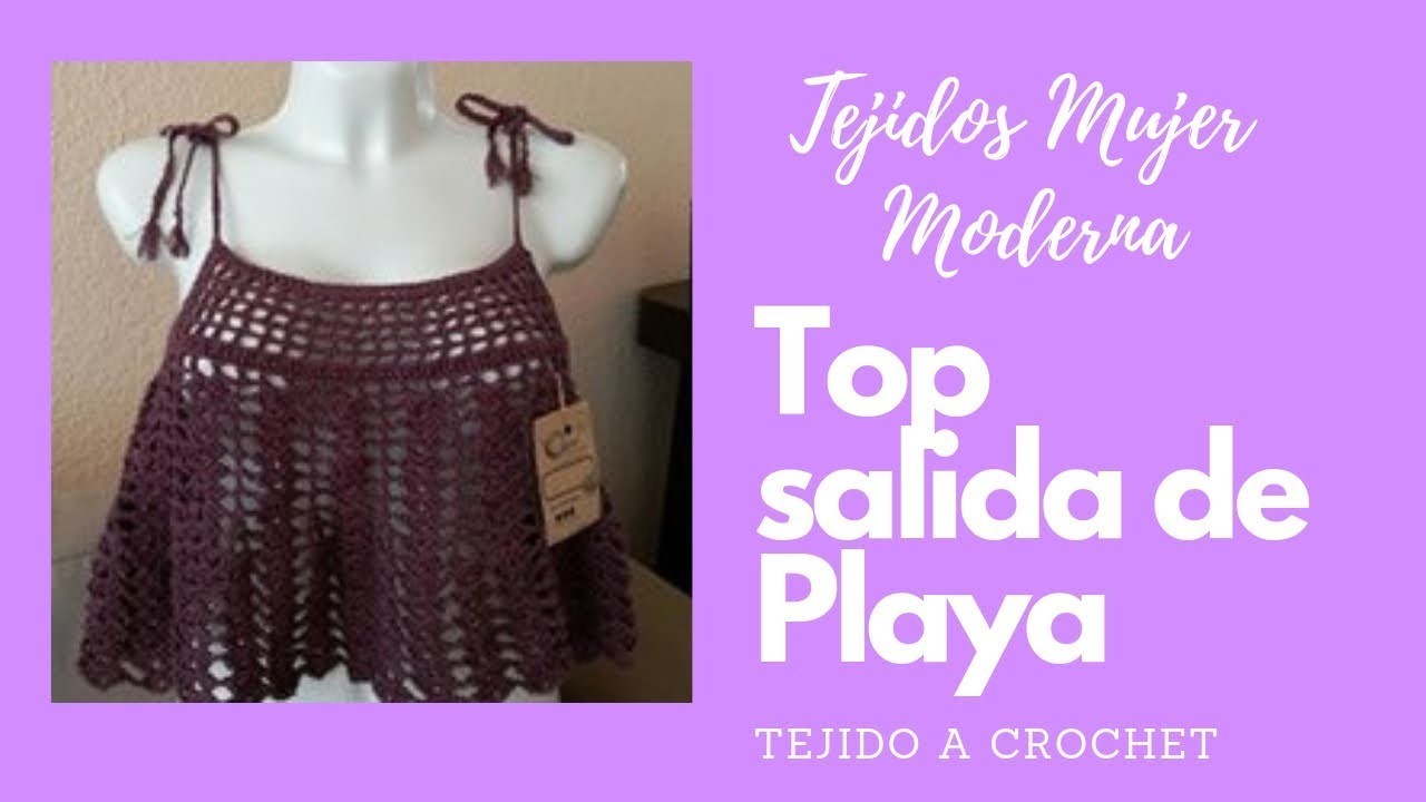 TOP SALIDA DE PLAYA Tejido a Crochet