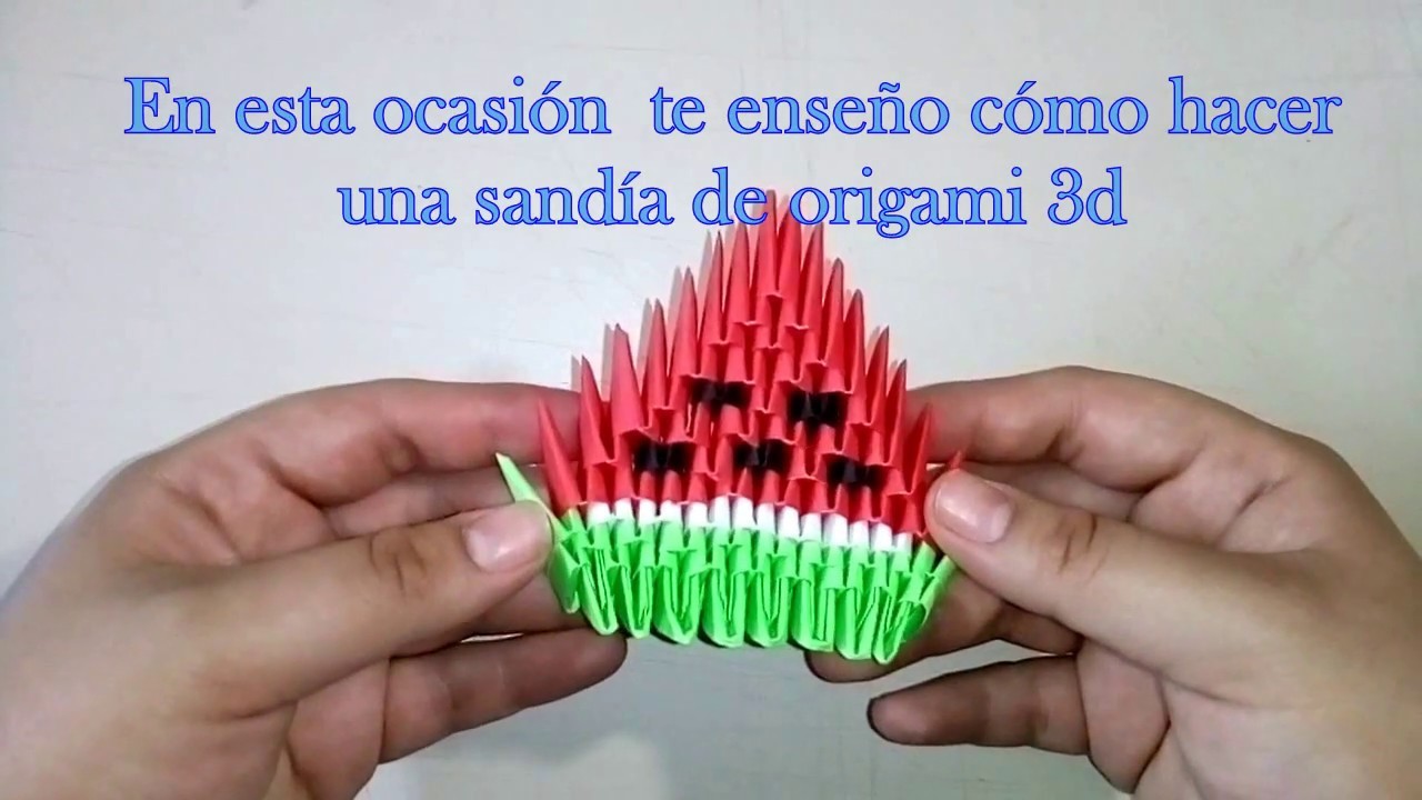 Tutorial Sandia Origami 3D