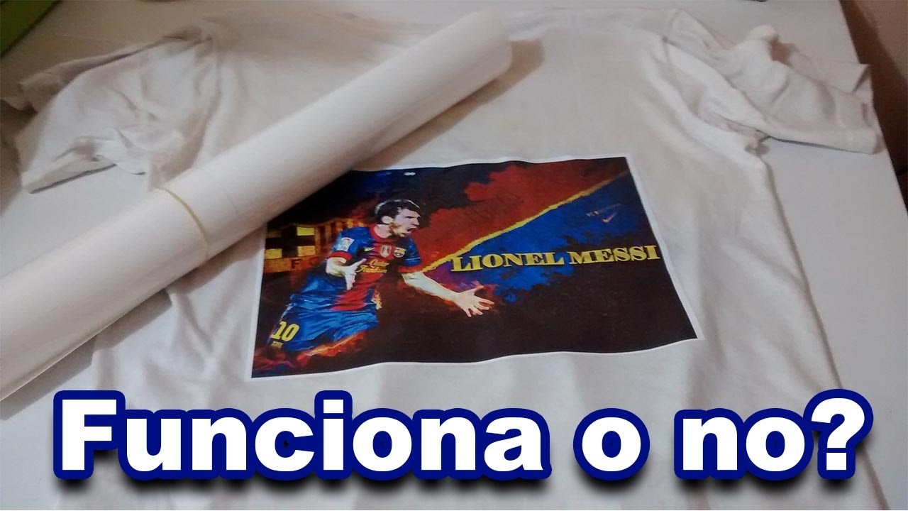 Vinil textil blanco brillante sublimable playera algodon funciona o no?