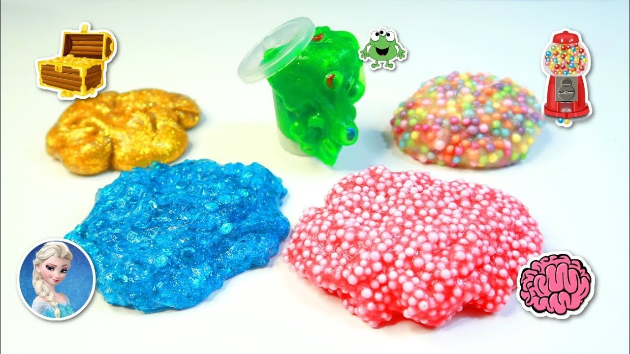 5 SLIMES QUE TIENES QUE HACER. SLIMES FÁCILES Y DIVERTIDOS