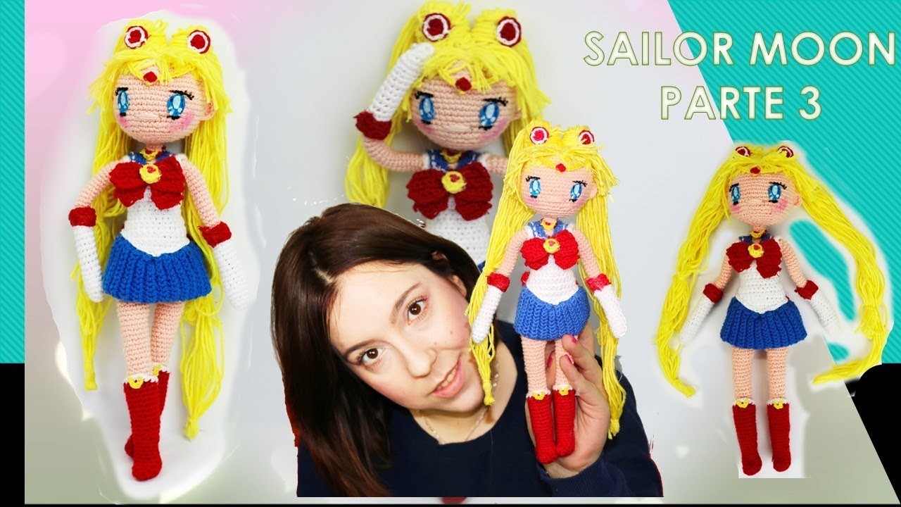 Amigurumi muñeca Sailor Moon (parte 3.5)