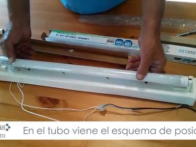 Cómo cambiar un tubo fluorescente por un tubo led