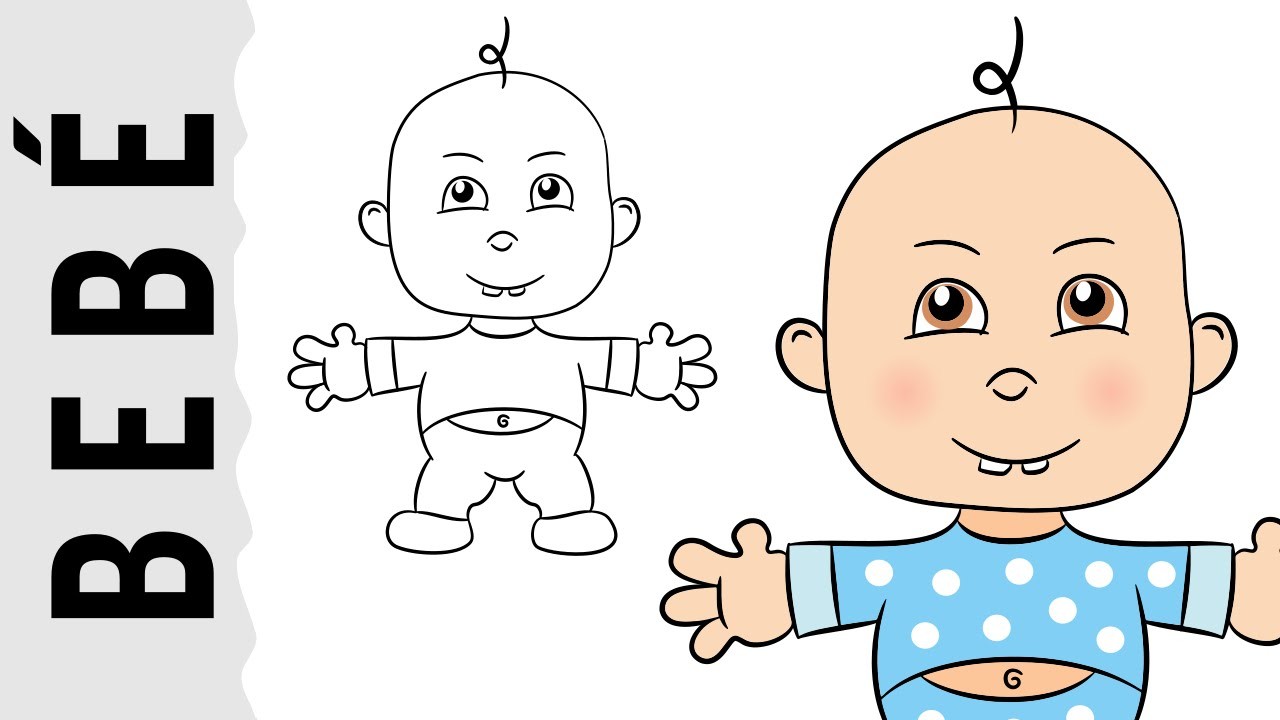 Como dibujar un Bebé paso a paso con dibujart.com