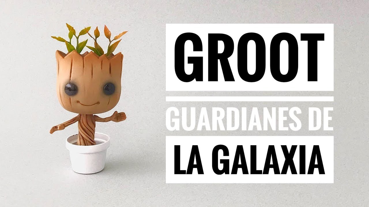 Cómo Hacer a Groot de Guardianes de la Galaxia | de Porcelana Fría | Pasta Flexible