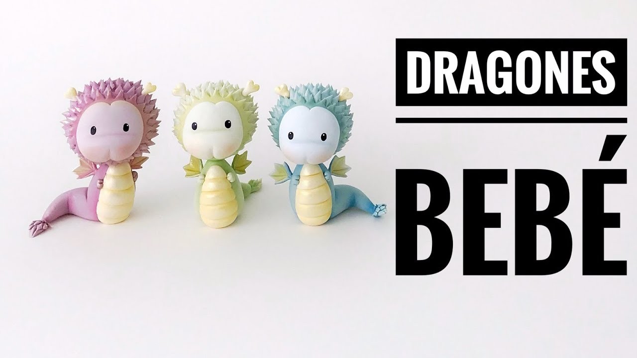 Cómo Hacer Dragones Bebés | Porcelana Fría | Pasta Flexible