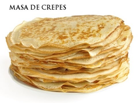 Como hacer masa de crepes