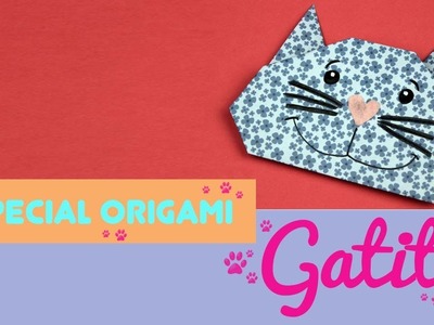 ¿Cómo hacer un gato de origami? gato de papel fácil de papiroflexia