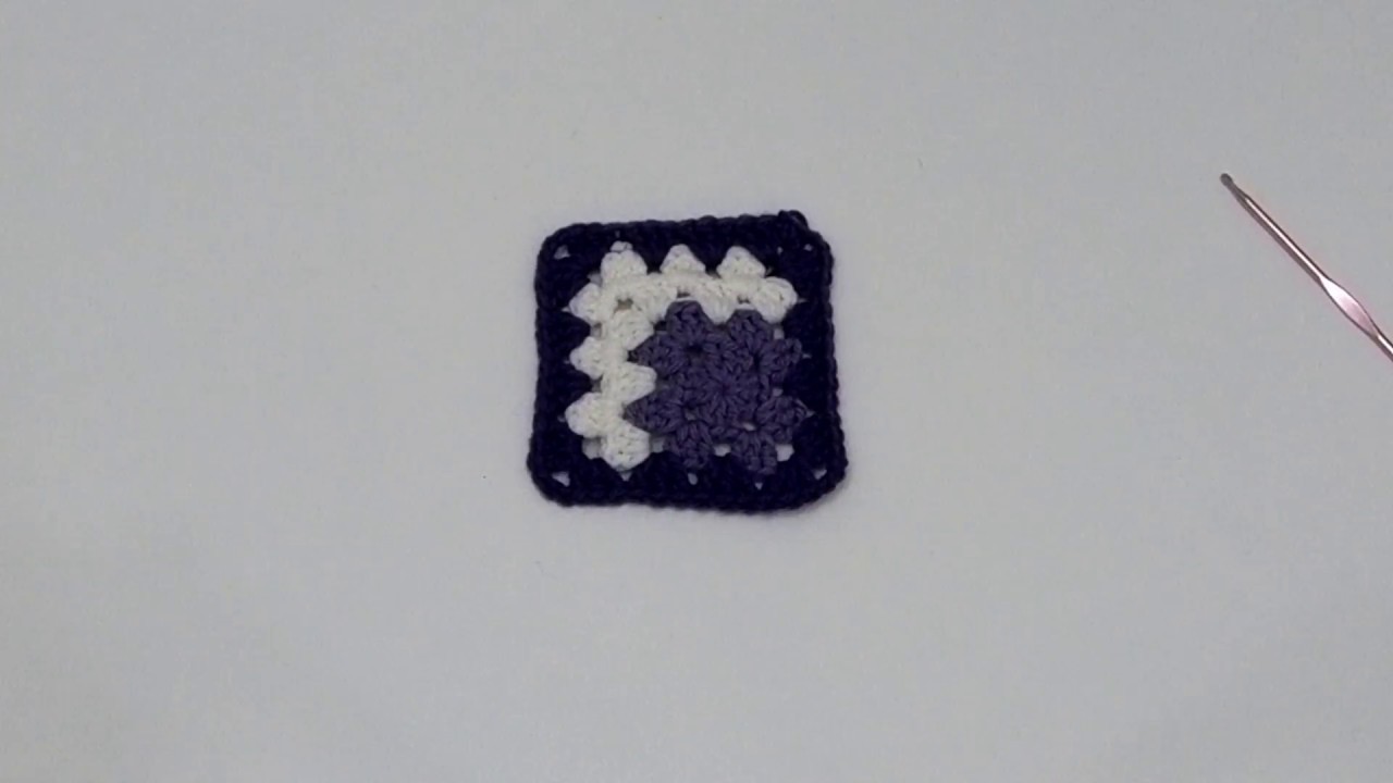 Como hacer Un granny square en crochet paso a paso