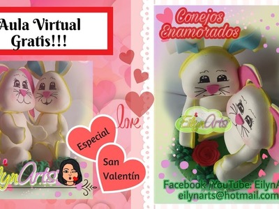 Conejitos Enamorados | Aula Virtual Gratis ✿ EilynArts ✿