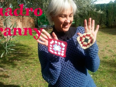 CROCHET Como tejer el cuadro granny