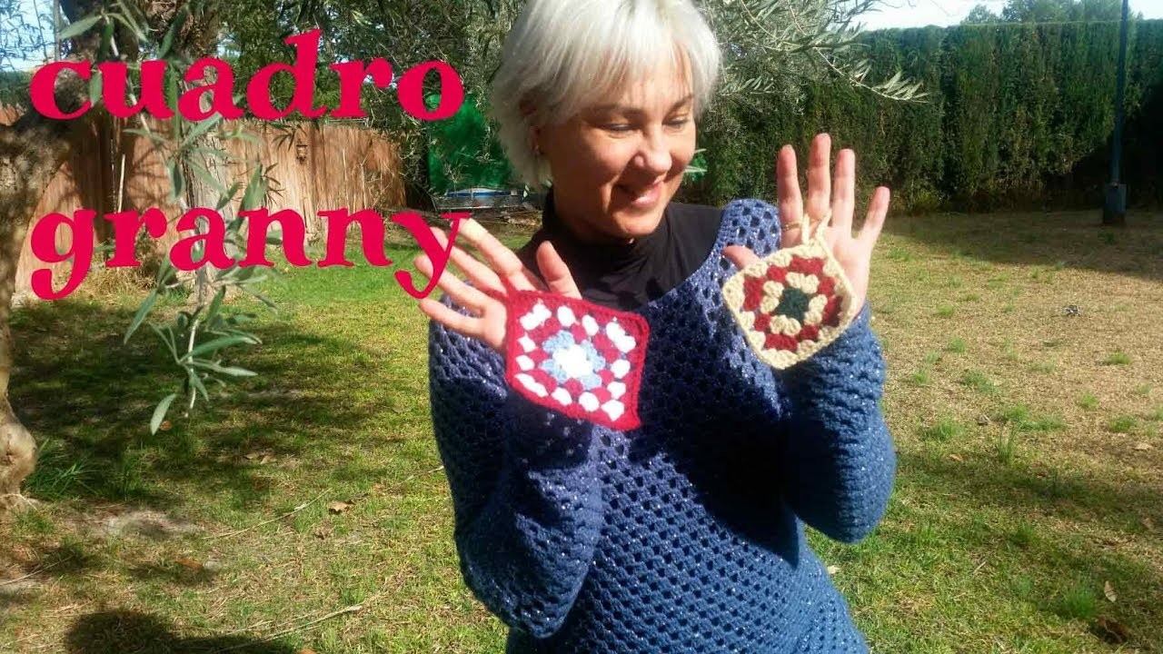 CROCHET Como tejer el cuadro granny