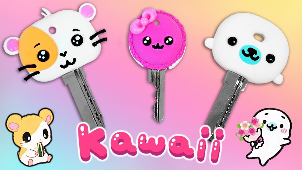 ✨ DIY: Fundas Kawaii para llaves o Llaveros || #KawaiiWeek 1✨