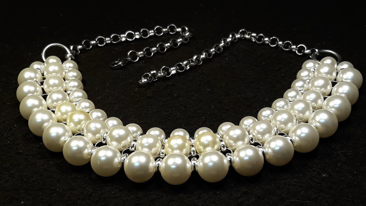 Hermoso y Fácil Collar de Perlas. Clase #89!!!