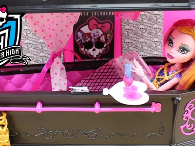 Joyero transformable en cama MONSTER HIGH | Cama de Draculaura | Juguetes Monster High