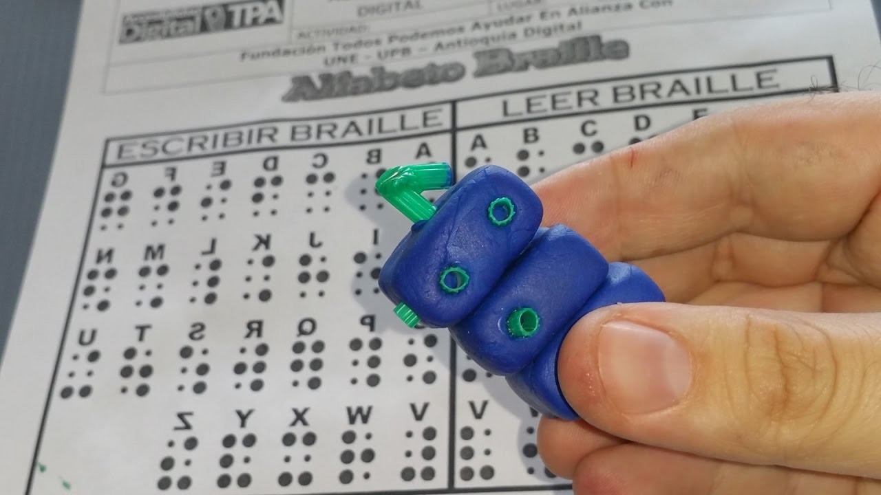 Juguete para aprender Braille fácilmente  #VISUAL