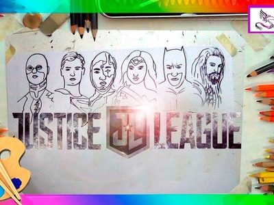 La Liga de la Justicia Tutorial de Dibujo Facil Para niños