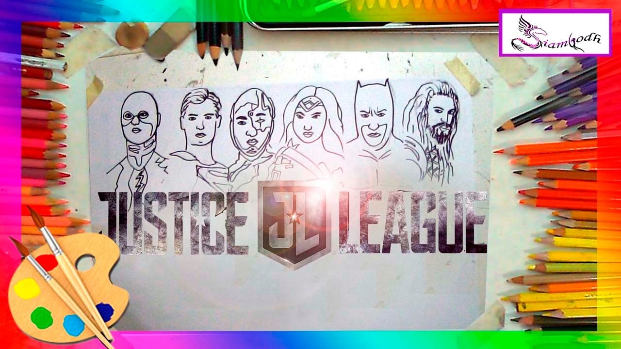 La Liga de la Justicia Tutorial de Dibujo Facil Para niños