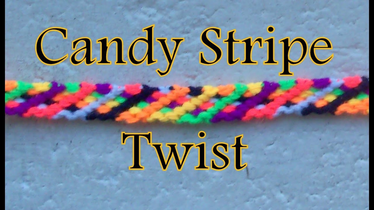 Pulsera de Hilo: Candy Stripe Twist es.PandaHall.com