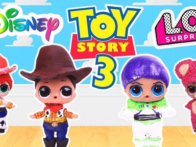 TOY STORY 3:Woody, Buzz Lightyear, Jessie y Lotso Transformación LOL Sorpresa -Juguetes Fantásticos