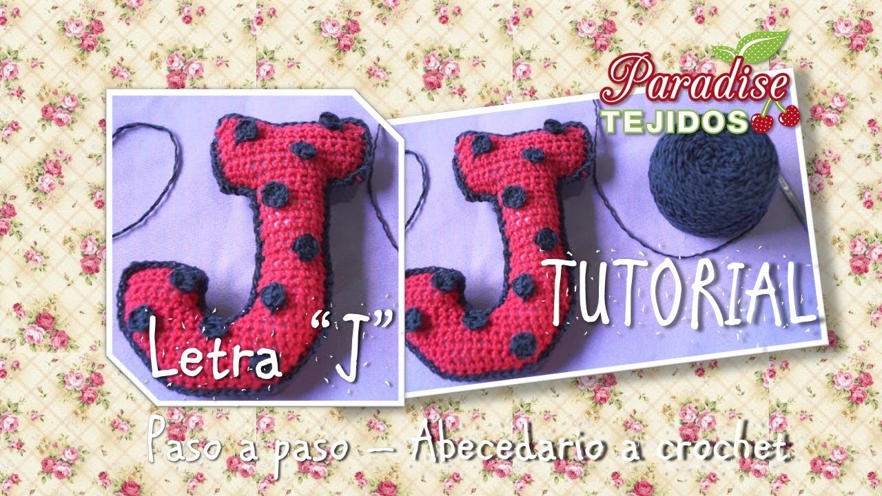 Tutorial Crochet ganchillo letra J - paso a paso abecedario