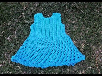 Vestido a crochet o ganchillo para niña  - parte #1 - crochet girl dress