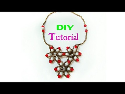 # 17 DIY Collar murano y mostacilla.how to make
