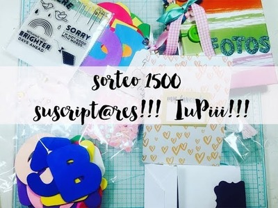 1er.SORTEO  en ARGENTINA SCRAPBOOKING y MANUALIDADES !! 1500 SUSCRIPTORES!. scrap dulce scrap