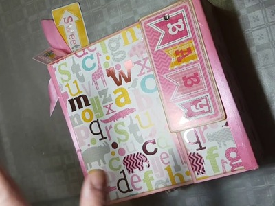 Album bebé  niña. SCRAPBOOKING