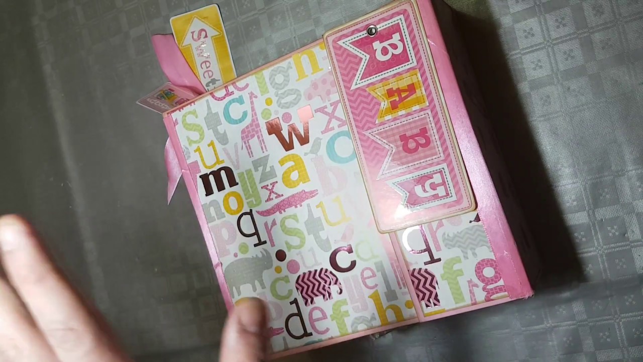 Album bebé  niña. SCRAPBOOKING