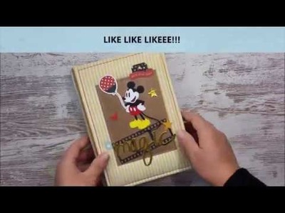 Álbum scrapbooking Mickey Mouse - PRÓXIMO TUTORIAL