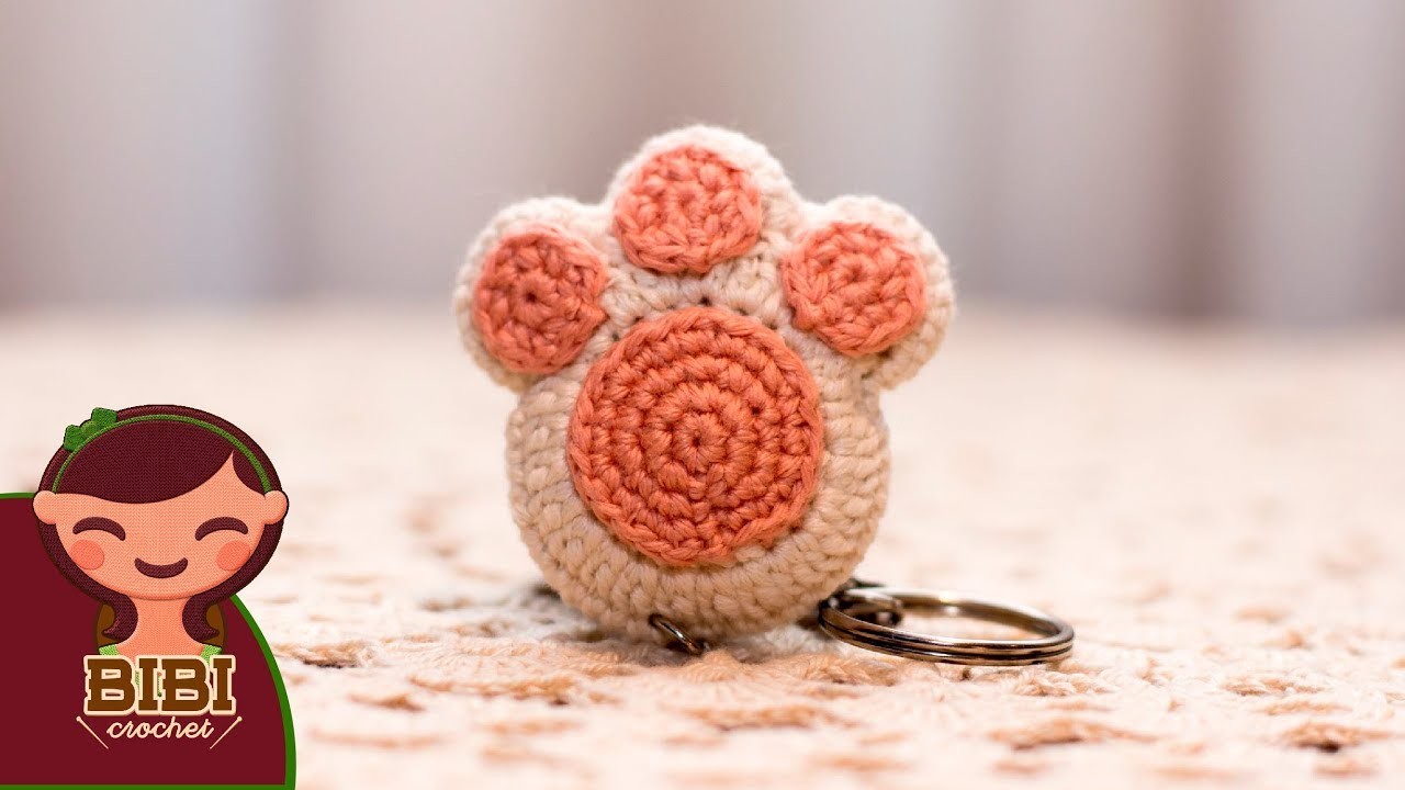 Amigurumi | como hacer una huella de perrito  en crochet | Bibi Crochet