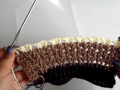 Blusa a crochet - ganchillo - tejida para dama - facil y rapido - parte #1
