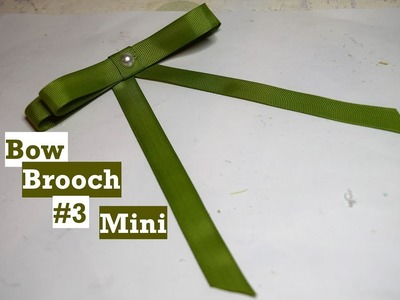 Bow Brooch #3 - Mini - Tutorial - DIY  | AnabelMonGar